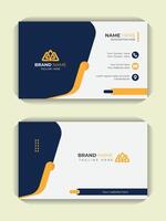 Creative and colorful background, Professional Luxury corporate, unique layout double sided stationery business card print ready design template vector