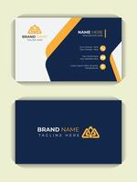 Corporate and colorful background, Professional, Luxury, unique layout double sided stationery business card print ready design template vector