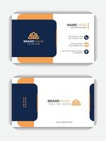 Double sided business card template, Modern business card design, presentation card template, Unique stationery template vector