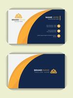 Double sided stationery visiting card print ready design template, with corporate and colorful background, Modern business card design, presentation card template vector