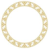 Abstract circular design with vintage ornamental frame and border element. vector