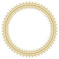 Aztec abstract motif with vintage ornamental round frame and border. vector