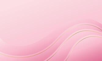 Abstract pink wave background, simple design vector