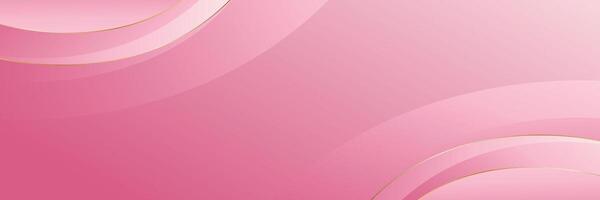Abstract modern pink curve banner background in luxury style. Elegant beauty design vector