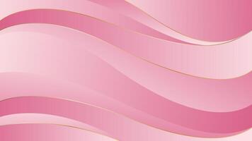 Pink modern abstract wave background vector