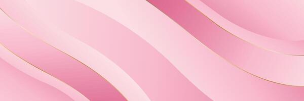 Elegant pink abstract luxury banner background with modern wave design. Suitable for beauty products, sales, events, awards, web banners, templates, pages, headers and more vector