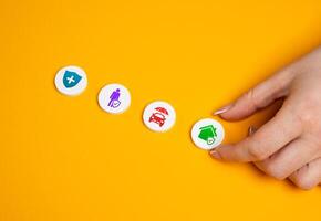Selecting an insurance service. Comparing coverage options for life photo