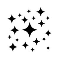 Stars icon or sign. illustration isolated on white background for graphic and web design. vector
