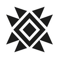 Tribal geometric pattern. Black and white design. illustration. vector