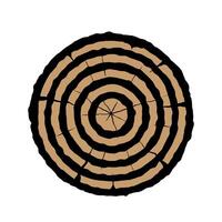 Tree rings isolated on white background. illustration for your design. EPS 10. vector