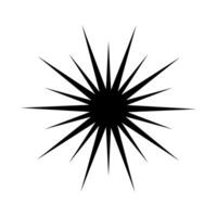 Starburst, sunburst element. Radial, radiating lines. Starburst icon. vector