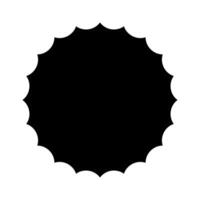 Starburst icon, sunburst icon. Simple illustration of starburst, sunburst icon for web. vector