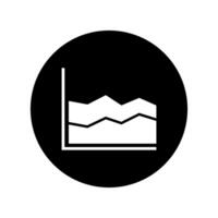 Graph icon . Flat design style eps 10 for web. vector