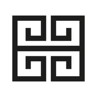 Celtic knot. Black simple icon on white background for web design vector