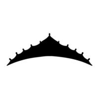 Crown icon or sign. Simple illustration of crown icon for web design isolated on white background. vector