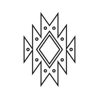 Geometrical ornament icon. Simple element illustration. Geometrical ornament symbol. vector