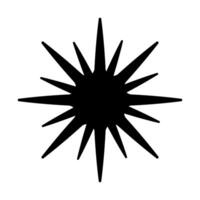 Starburst, sunburst icon. Radial, radiating, concentric element. Stock illustration, clip-art graphics vector