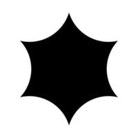 Black star icon on white background. illustration. Eps 10. vector