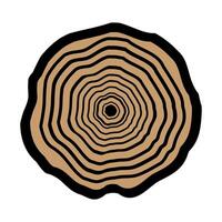 Tree stump isolated on white background. illustration design. Eps 10. vector