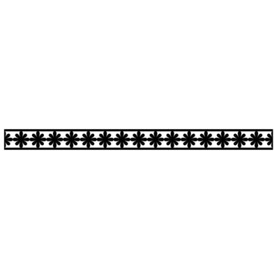 decorative border ornament vintage illustration flat style black and white image