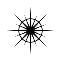 Radial, radiating, converging lines element. Circular, concentric starburst, sunburst shape. Starburst, sunburst element vector