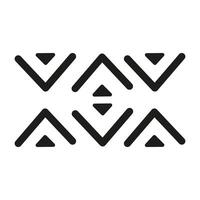 Geometric black and white pattern on white background. illustration. vector