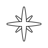 compass guide line style icon design, Searching theme illustration vector