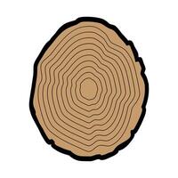 Tree rings isolated on white background. illustration for your design. vector