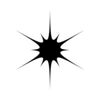 Starburst icon, sunburst element. Radial, radiating burst icon vector