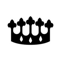 Crown luxury isolated icon illustration design, line and fill style. vector