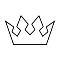 crown icon over white background, line and fill style, illustration sign. vector