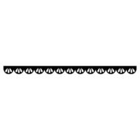 Decorative element Elegant element for design in Eastern style, place for text. Floral black border. Lace illustration for invitations and greeting cards vector