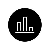 Chart icon, illustration. Flat design style eps 10. vector