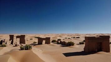 The ruins of the ancient city of sahara photo