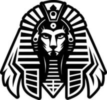 A solid style icon showing sphinx mysterious tattoo vector
