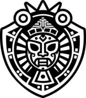 A black and white image of a mask with a crown on it vector
