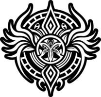 A filled style icon showing wings symbol vector