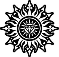 A filled style icon of sunburst rays vector