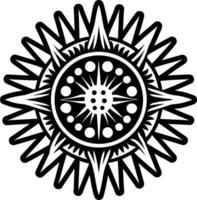 A filled style icon of urchin symbol vector