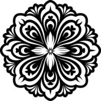 A glyph style icon of hibiscus flower vector
