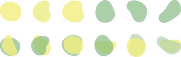 Organic style round abstract shapes in creative layout vector