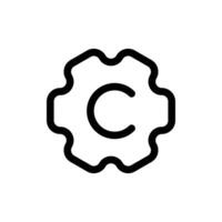 Icon showing precision heat or cold temperature control vector