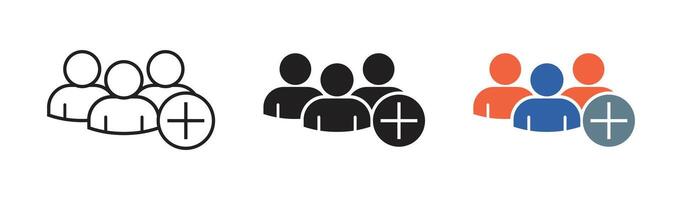 Set of user profile icons for social media and websites vector