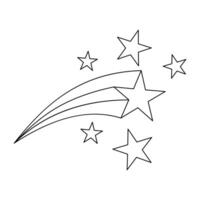 Star Color Pages Design vector