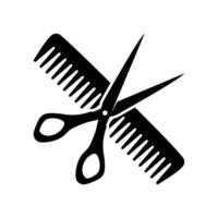 Comb Scissors Dairy Background Icon vector