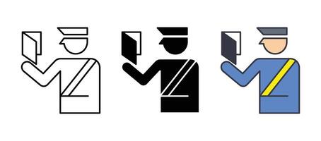 Custom Clearance Icon Set Design vector