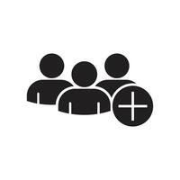 Minimalist black user profile icon for interface vector