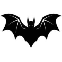 A bat silhouette on a white background vector