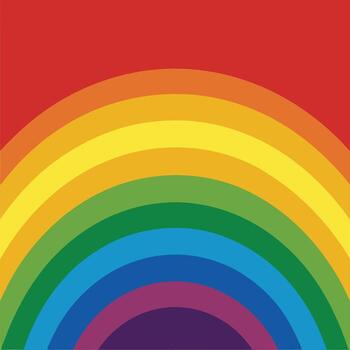 Rainbow background with a red background vector