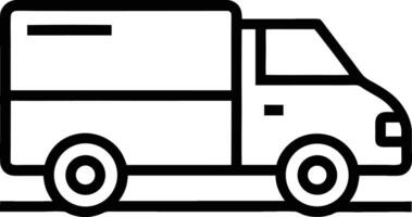Stylized abstract truck drawn with continuous line art for representing transportation delivery logistics minimal design and automotive industry illustration vector
